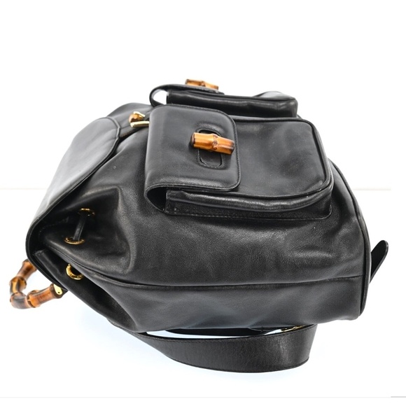 Authentic Gucci Bamboo Leather Backpack - Picture 3 of 16